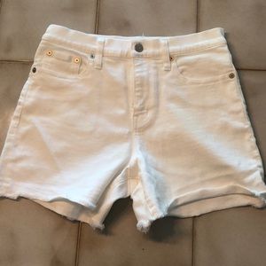 Madewell white shorts